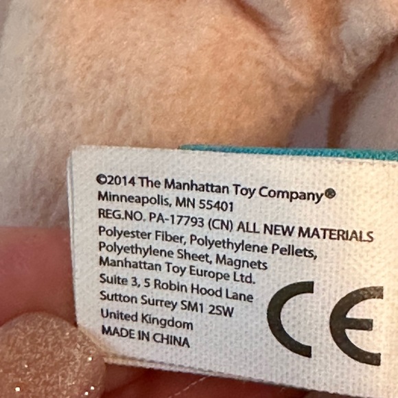 Manhattan Toy Soft Baby Doll Stella 14 inch Doll with Magnetic Mouth Yellow Hair - Picture 6 of 6